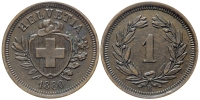 Switzerland-Confoederatio-Helvetica-Cent-1880-AE
