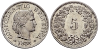 Switzerland-Confoederatio-Helvetica-Cent-1883-CuNi