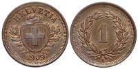 Switzerland-Confoederatio-Helvetica-Cent-1909-AE