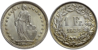 Switzerland-Confoederatio-Helvetica-Franc-1928-AR