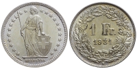 Switzerland-Confoederatio-Helvetica-Franc-1931-AR