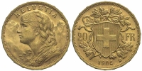 Switzerland-Confoederatio-Helvetica-Francs-1902-Gold