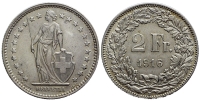 Switzerland-Confoederatio-Helvetica-Francs-1916-AR