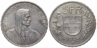 Switzerland-Confoederatio-Helvetica-Francs-1925-AR