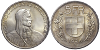 Switzerland-Confoederatio-Helvetica-Francs-1926-AR