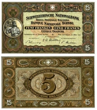 Switzerland-Confoederatio-Helvetica-Francs-1952-BN