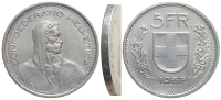 Switzerland-Confoederatio-Helvetica-Francs-1967-AR