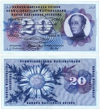 Switzerland-Confoederatio-Helvetica-Francs-1973-BN