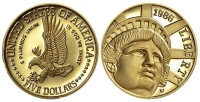 United-States-Commemoratives-Dollars-1986-Gold