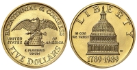 United-States-Commemoratives-Dollars-1989-Gold
