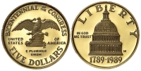 United-States-Commemoratives-Dollars-1989-Gold