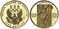 United-States-Commemoratives-Dollars-1992-Gold