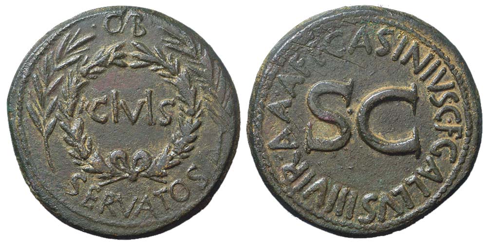 Ancient Roman Empire Augustus Sestertius 