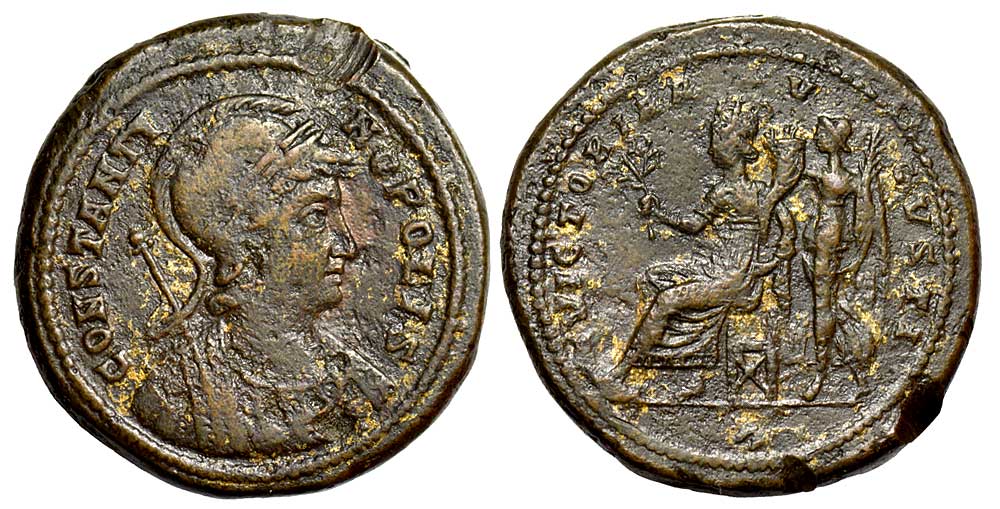 Ancient Roman Empire Constantinus Medaillon 
