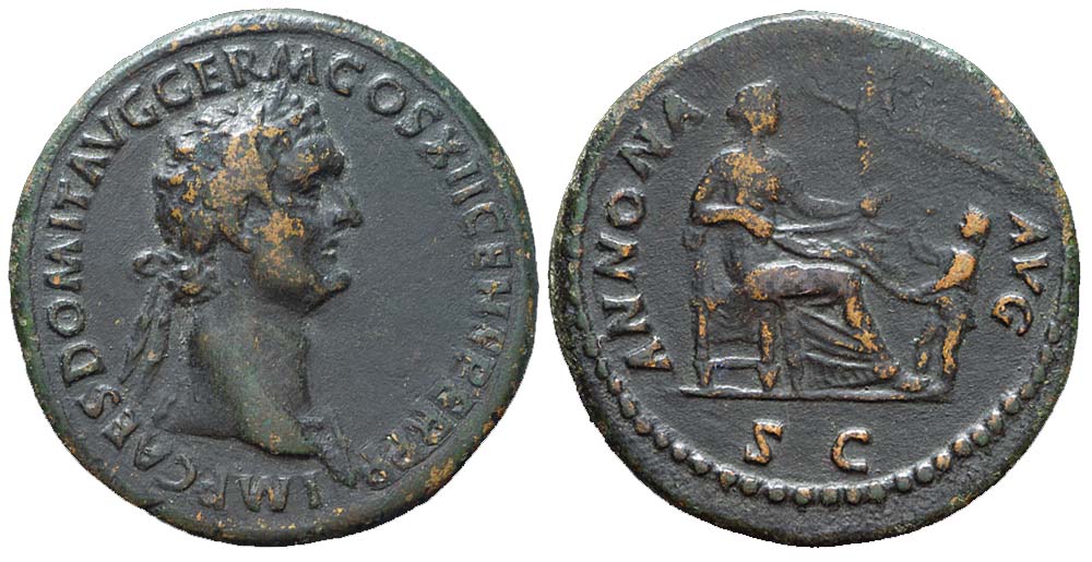 Ancient Roman Empire Domitianus caesar 