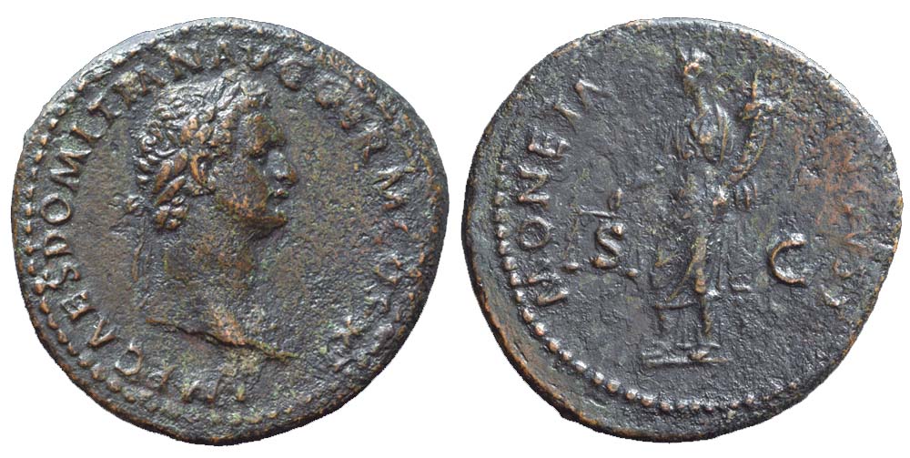 Ancient Roman Empire Domitianus caesar 