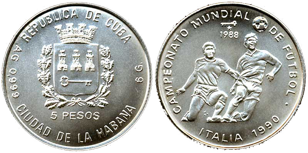 Cuba Republic Pesos 1988 