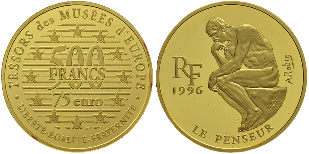 France Fifth Republic Euro 1996 Gold 