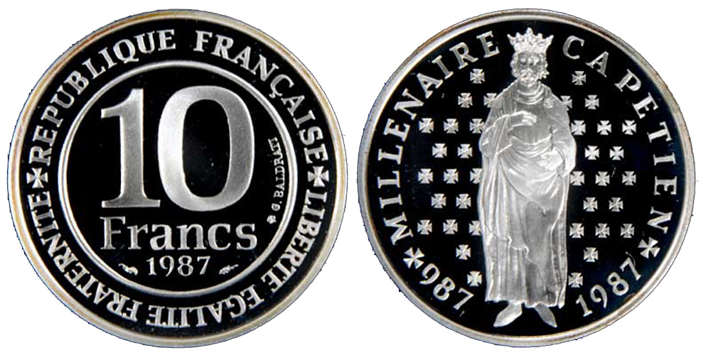France Fifth Republic Francs 1987 