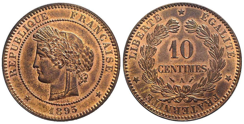 France Third Republic Cent 1895 