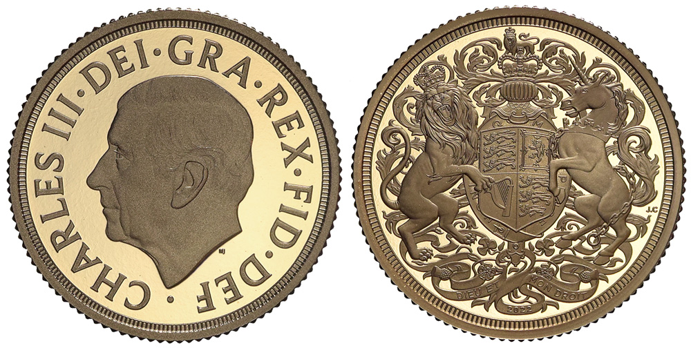 Great Britain Charles Sovereign 2022 Gold 