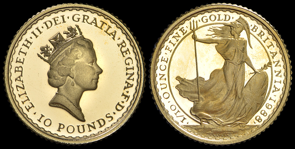 Great Britain Elizabeth Pounds 1988 Gold 