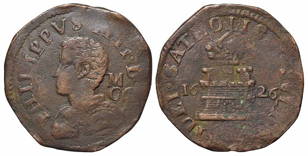 Italy Regional Mints Napoli Philip Cavalli 1626 