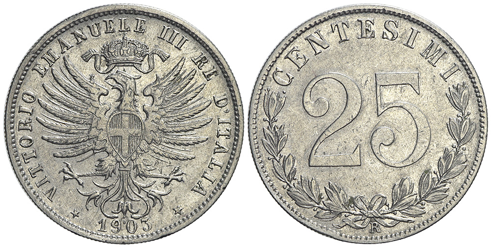 Italy Kingdom Vittorio Emanuele Cent 1903 