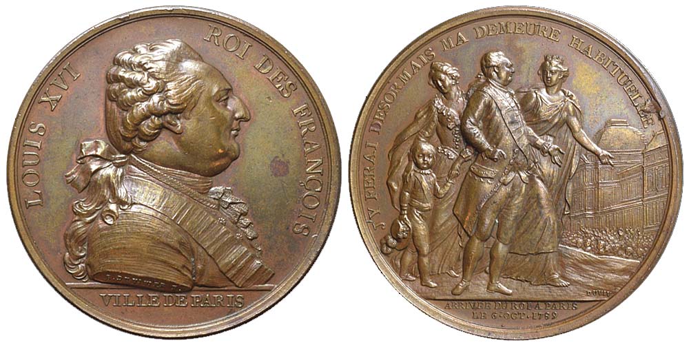 Medals France Louis Medal 1789 