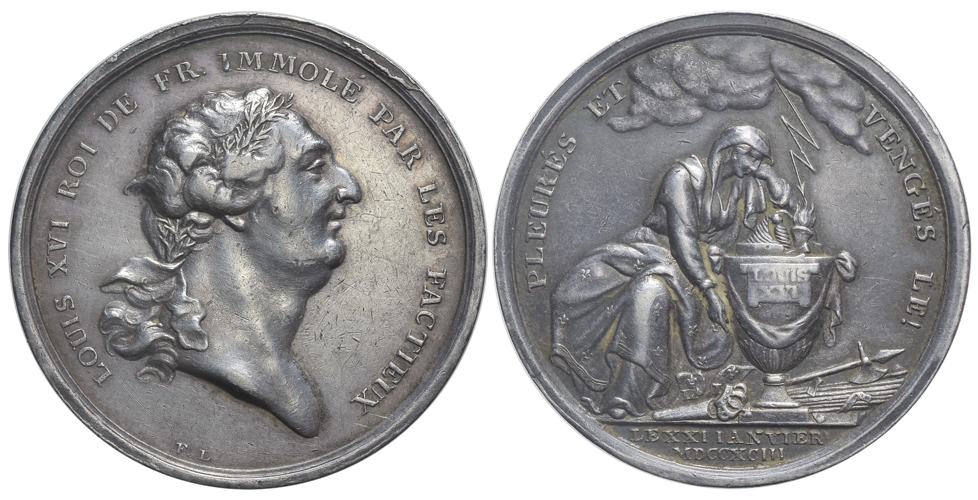 Medals France Louis Medal 1793 
