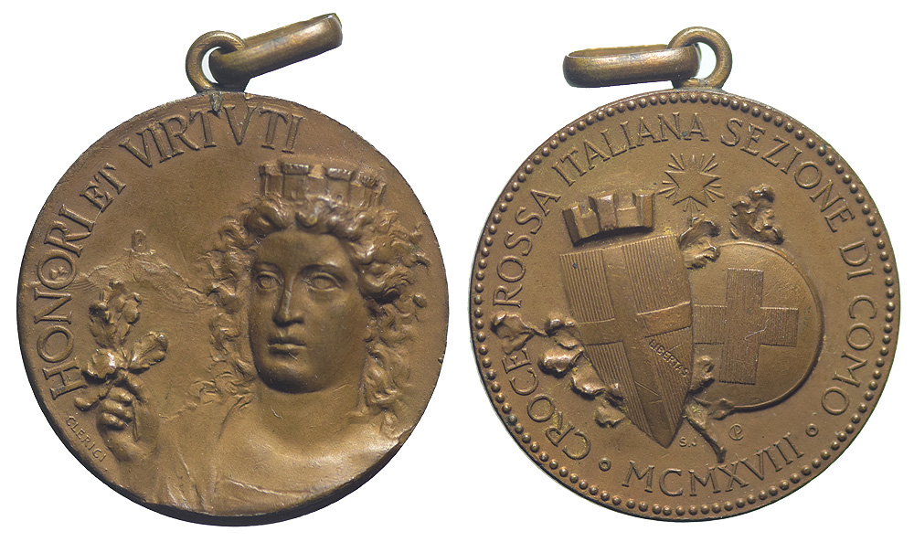 Medals Italy Como Medal 1918 