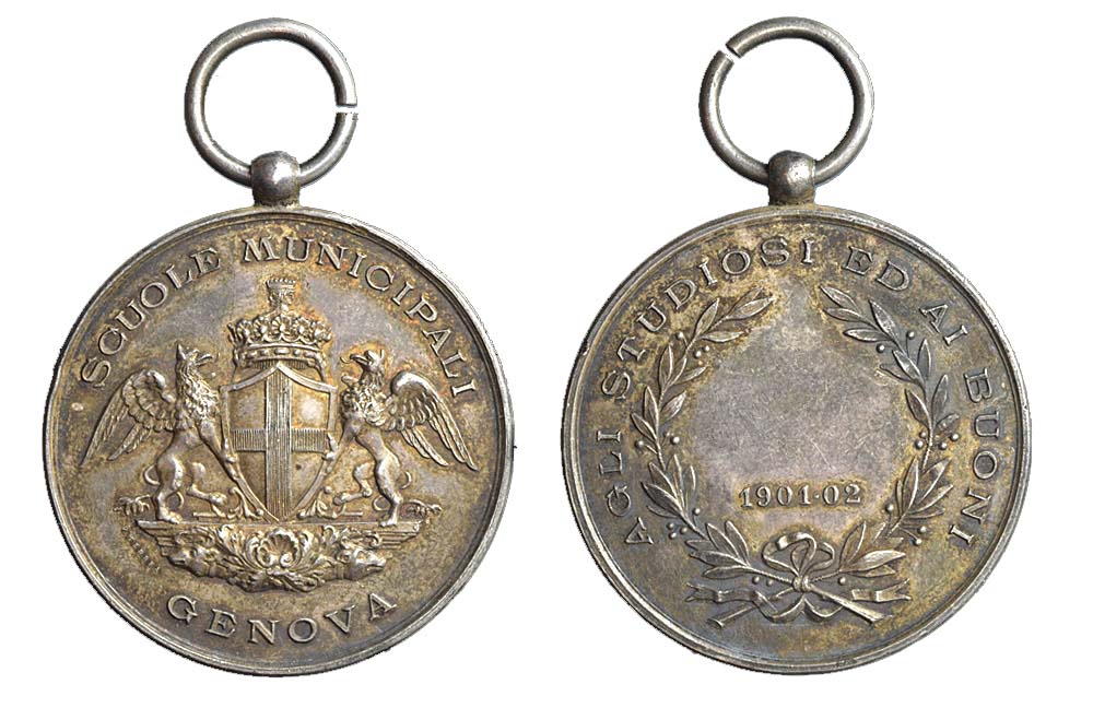 Medals Italy Genova Medal 1902 