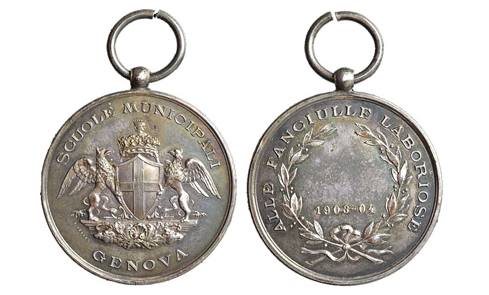 Medals Italy Genova Medal 1904 