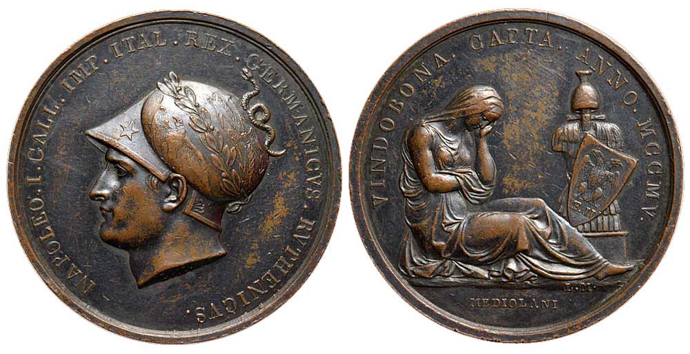 Medals Italy Milan Medal 1805 
