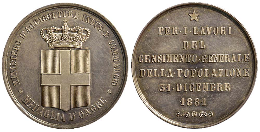 Medals Italy Umberto Medal 1881 