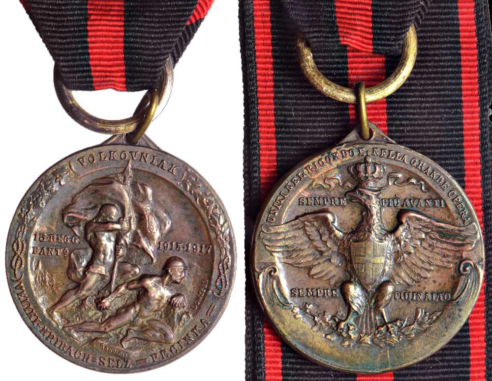 Medals Italy Vittorio Emanuele Medal 1917 