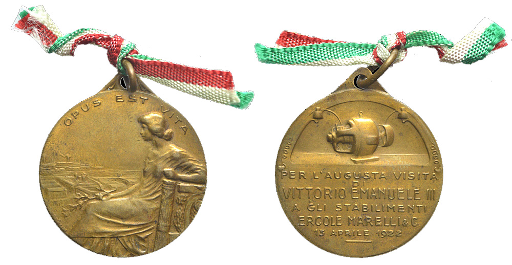 Medals Italy Vittorio Emanuele Medal 1922 