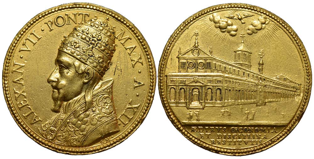 Medals Rome Alexander Medal 1666 