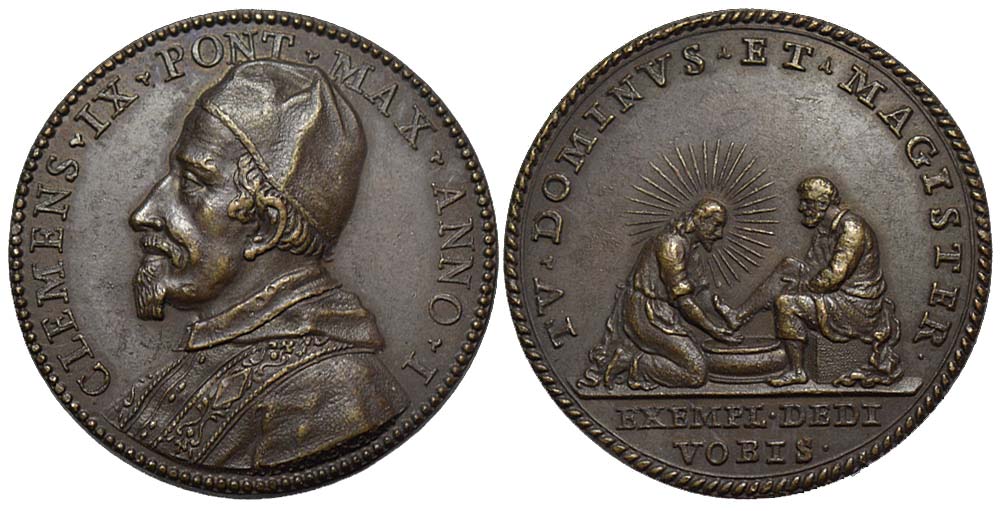 Medals Rome Clement Medal 1668 