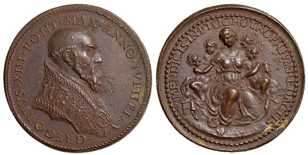 Medals Rome Gregory XIII Medal 1575 