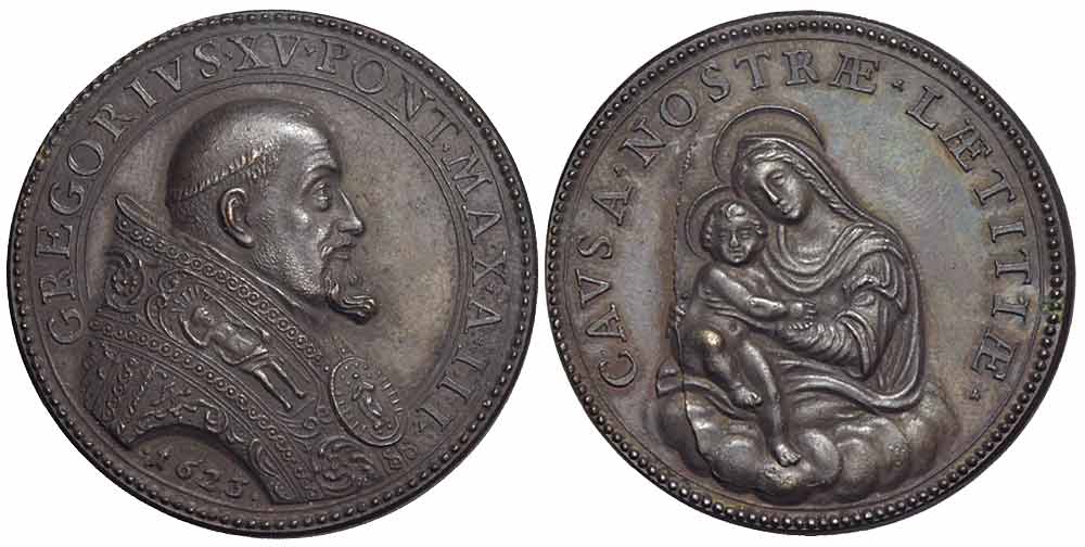 Medals Rome Gregory Medal 1623 