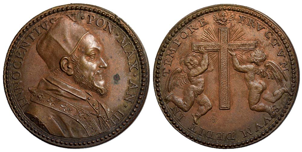 Medals Rome Innocent Medal 1646 