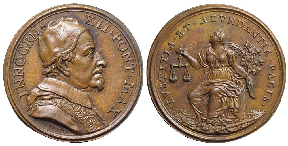 Medals Rome Innocent Medal 1691 