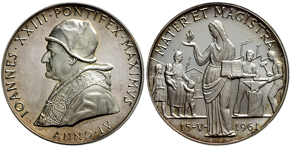 Medals Rome Johannes XXIII Medal 1961 