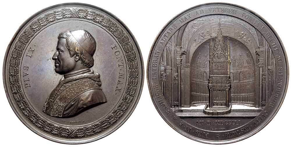 Medals Rome Pius Medal 1851 