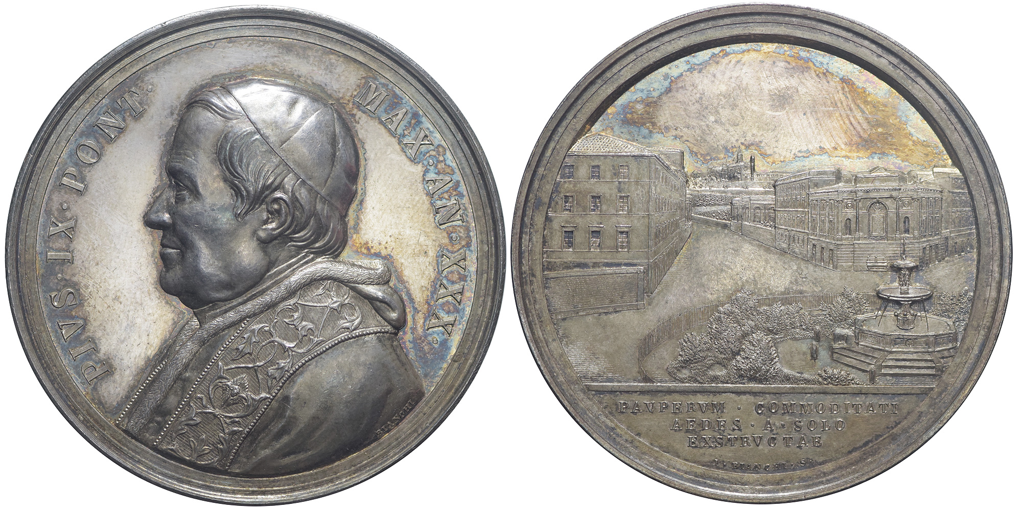 Medals Rome Pius Medal 1875 