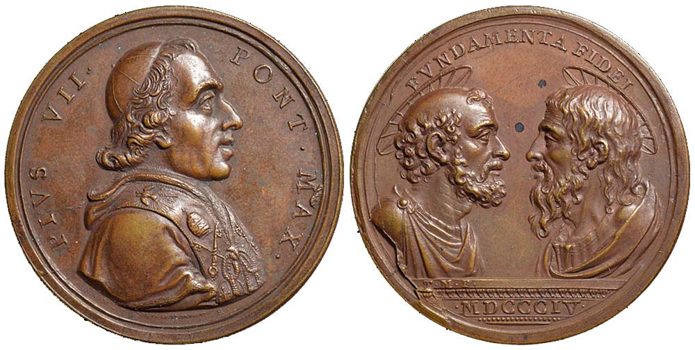 Medals Rome Pius Medal 1804 