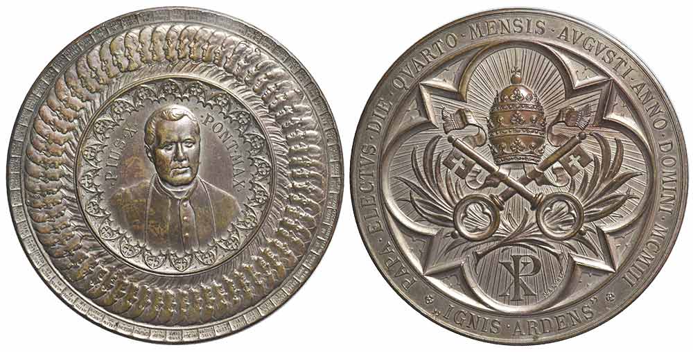 Medals Rome Pius Medal 1903 