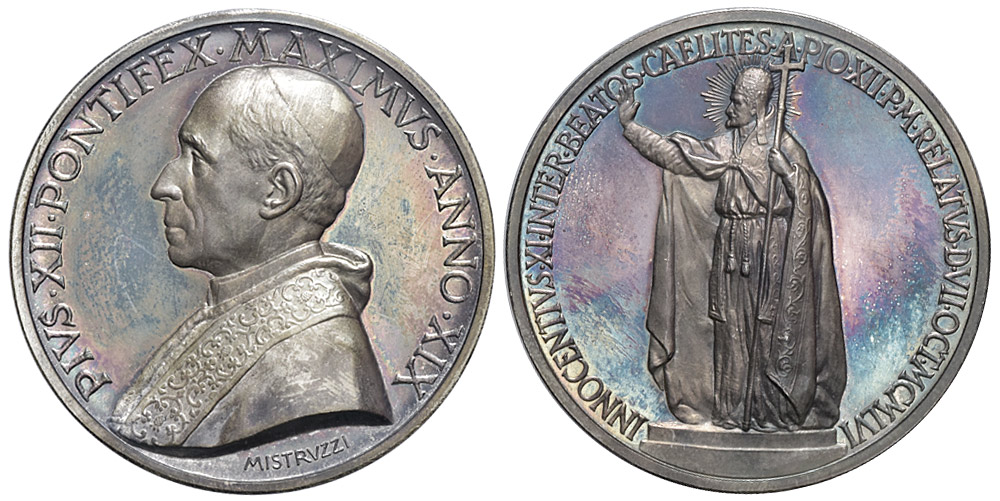 Medals Rome Pius Medal 1957 
