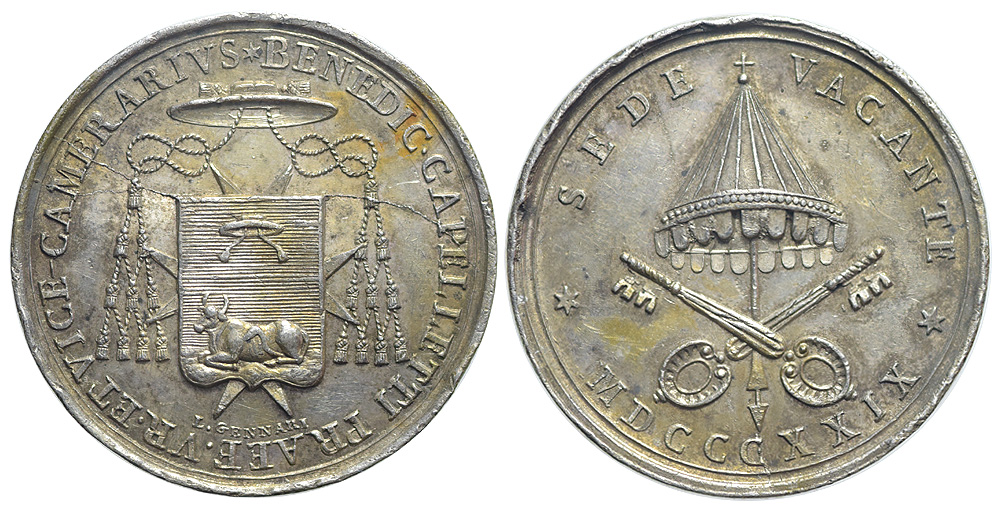 Medals Rome Sede Vacante Medal 1829 